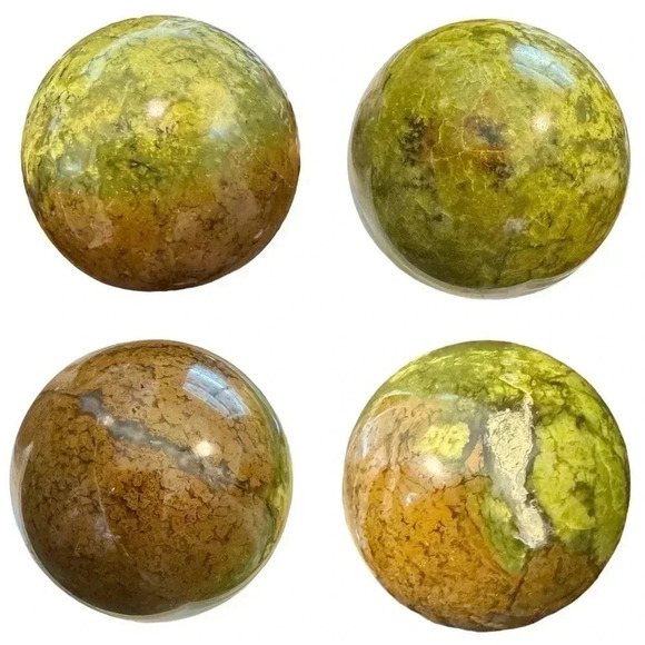 Natural Stone Crystal Sphere Collection & Stand - Picture 6 of 7